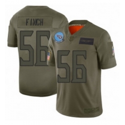 Men Tennessee Titans 56 Sharif Finch Limited Camo 2019 Salute to Service Football Jersey