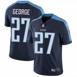 Mens Nike Tennessee Titans 27 Eddie George Navy Blue Alternate Vapor Untouchable Limited Player NFL Jersey