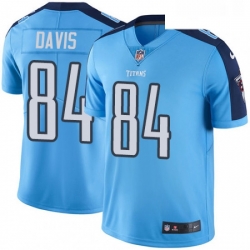 Mens Nike Tennessee Titans 84 Corey Davis Limited Light Blue Rush Vapor Untouchable NFL Jersey