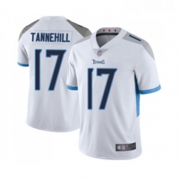 Mens Tennessee Titans 17 Ryan Tannehill White Vapor Untouchable Limited Player Football Jersey