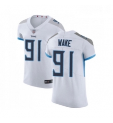 Mens Tennessee Titans 91 Cameron Wake White Vapor Untouchable Elite Player Football Jersey