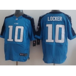 Nike Tennessee Titans 10 Jake Locker Light Blue Elite Nike NFL Jersey