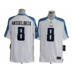 Nike Tennessee Titans 8 Matt Hasselbeck White Game Nike Jersey