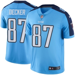 Nike Titans #87 Eric Decker Light Blue Team Color Mens Stitched NFL Vapor Untouchable Limited Jersey