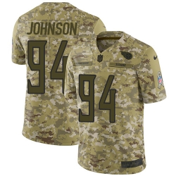 Nike Titans #94 Austin Johnson Camo Men Stitched NFL Limited 2018 Salute To Service Jersey