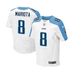 nike nfl jerseys tennessee titans 8 mariota white[Elite][mariota]