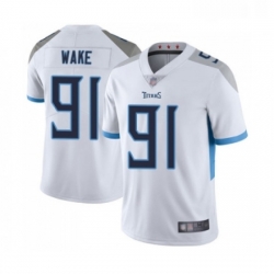 Youth Tennessee Titans 91 Cameron Wake White Vapor Untouchable Limited Player Football Jersey