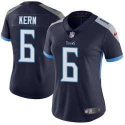 Nike Titans #6 Brett Kern Navy Blue Alternate Womens Stitched NFL Vapor Untouchable Limited Jersey