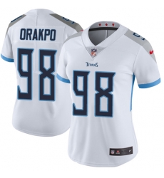 Nike Titans #98 Brian Orakpo White Womens Stitched NFL Vapor Untouchable Limited Jersey