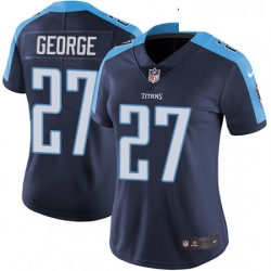 Womens Nike Tennessee Titans 27 Eddie George Navy Blue Alternate Vapor Untouchable Limited Player NFL Jersey