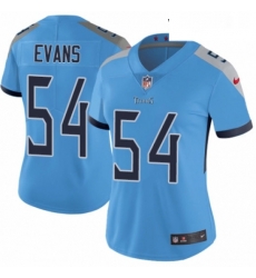 Womens Nike Tennessee Titans 54 Rashaan Evans Light Blue Alternate Vapor Untouchable Limited Player NFL Jersey