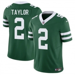 Men New York Jets 2 Tyrod Taylor Green 2024 F U S E  Vapor Untouchable Limited Stitched Jersey