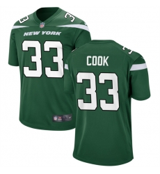 Men New York Jets 33 Dalvin Cook Green Stitched Game Jersey