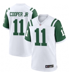 Mens New York Jets 11 Omar Cooper Jr White 2026 Draft F U S E Vapor Untouchable Limited Stitched Jersey