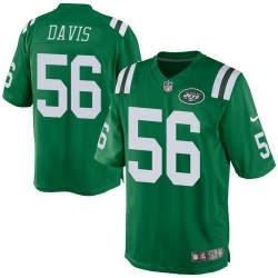 Nike Jets 56 Demario Davis Green Mens Stitched NFL Elite Rush Jersey