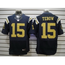 Nike New York Jets 15 Tim Tebow Blue Elite NFL Jersey