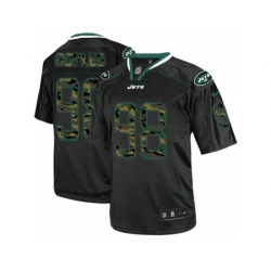 Nike New York Jets 98 Quinton Coples Black Elite Camo Fashion NFL Jersey