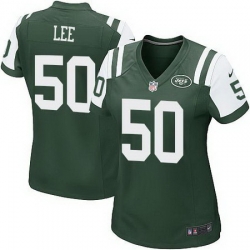 Nike Jets #50 Darron Lee Green Team Color Womens Stitched NFL Elite Jersey