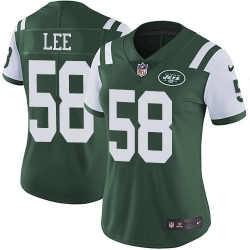 Nike Jets #58 Darron Lee Green Team Color Womens Stitched NFL Vapor Untouchable Limited Jersey