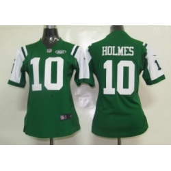 Women Nike New York Jets 10# Holmes Jersey