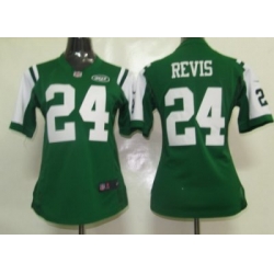 Women Nike New York Jets 24# Revis Jersey