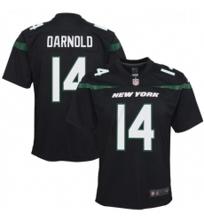 Youth New York Jets 14 Sam Darnold Nike Game Jersey Black