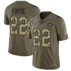 Youth Nike Jets #22 Matt Forte Olive Camo Stitched NFL Limited 2017 Salute to Service Jersey Youth Nike Jets #22 Matt Forte Olive Camo Stitched NFL Limited 2017 Salute to Service Jersey
