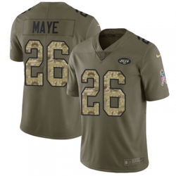 Youth Nike Jets #26 Marcus Maye Olive Camo Stitched NFL Limited 2017 Salute to Service Jersey Youth Nike Jets #26 Marcus Maye Olive Camo Stitched NFL Limited 2017 Salute to Service Jersey
