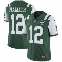 Youth Nike New York Jets 12 Joe Namath Elite Green Team Color NFL Jersey Youth Nike New York Jets 12 Joe Namath Elite Green Team Color NFL Jersey