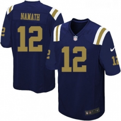 Youth Nike New York Jets 12 Joe Namath Limited Navy Blue Alternate NFL Jersey Youth Nike New York Jets 12 Joe Namath Limited Navy Blue Alternate NFL Jersey