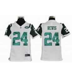 Youth Nike New York Jets #24 Darrelle Revis White Nike NFL Jerseys