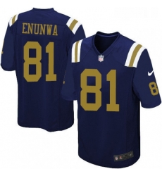 Youth Nike New York Jets 81 Quincy Enunwa Elite Navy Blue Alternate NFL Jersey