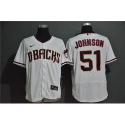 Diamondbacks 51 Randy Johnson White Nike 2020 Flexbase Jersey