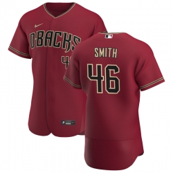 Men Arizona Diamondbacks 46 Riley Smith Men Nike Crimson Flex Base Alternate Team MLB Jersey