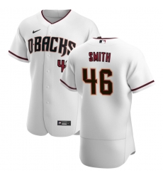 Men Arizona Diamondbacks 46 Riley Smith Men Nike White Crimson Flex Base Home Team MLB Jersey