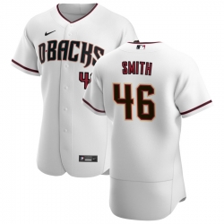 Men Arizona Diamondbacks 46 Riley Smith Men Nike White Crimson Flex Base Home Team MLB Jersey