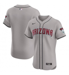 Men Arizona Diamondbacks Blank Grey Flex Base Stitched Jersey