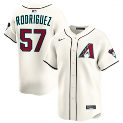Men Arizona Diamondbacks Nike Home Limited Jersey Cream Rodriguez Eduardo 57