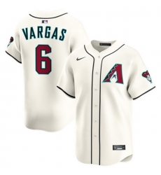 Men Arizona Diamondbacks Nike Home Limited Jersey Cream Vargas Ildemaro 6