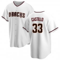 Mens Arizona Diamondbacks Neyfy Castillo White Home Jersey