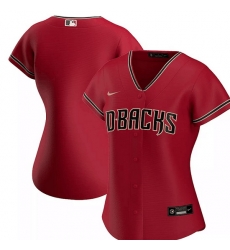 Women Arizona Diamondbacks Blank Red Cool Base Stitched Baseball Jersey 28Run Small 29