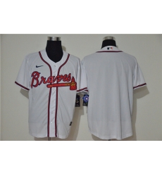 Braves Blank White Nike 2020 Cool Base Jersey