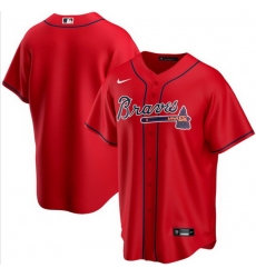 Men Atlanta Braves Nike Red Blank Jersey