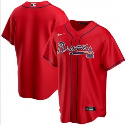 Men Atlanta Braves Nike Red Blank Jersey