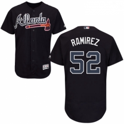 Mens Majestic Atlanta Braves 52 Jose Ramirez Blue Alternate Flex Base Authentic Collection MLB Jersey