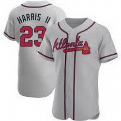 Men's Michael Harris II Atlanta Braves Road Jersey Gray