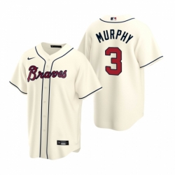 Mens Nike Atlanta Braves 3 Dale Murphy Cream Alternate Stitched Baseball Jerse