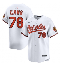 Men Baltimore Orioles Nike Home Limited Jersey White Cano Yennier 78