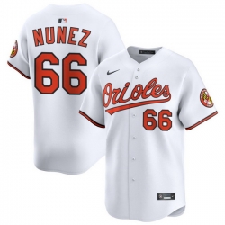Men Baltimore Orioles Nike Home Limited Jersey White Nunez Anthony 66