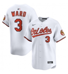 Men Baltimore Orioles Nike Home Limited Jersey White Ward Taylor 3